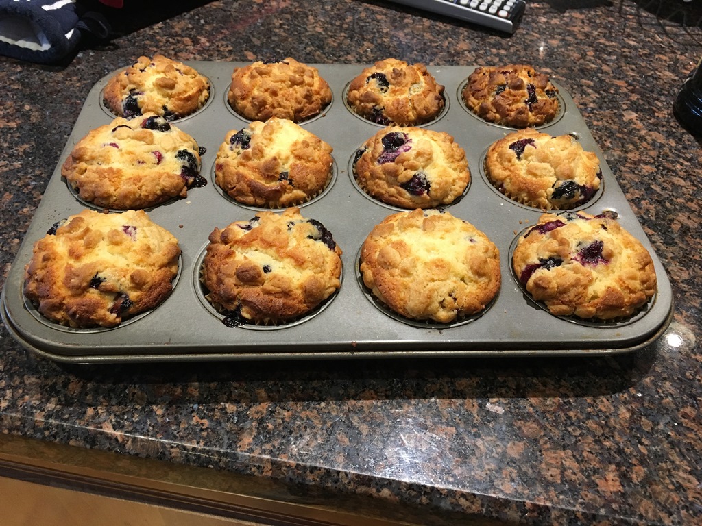 Blueberry and Honey Muffins