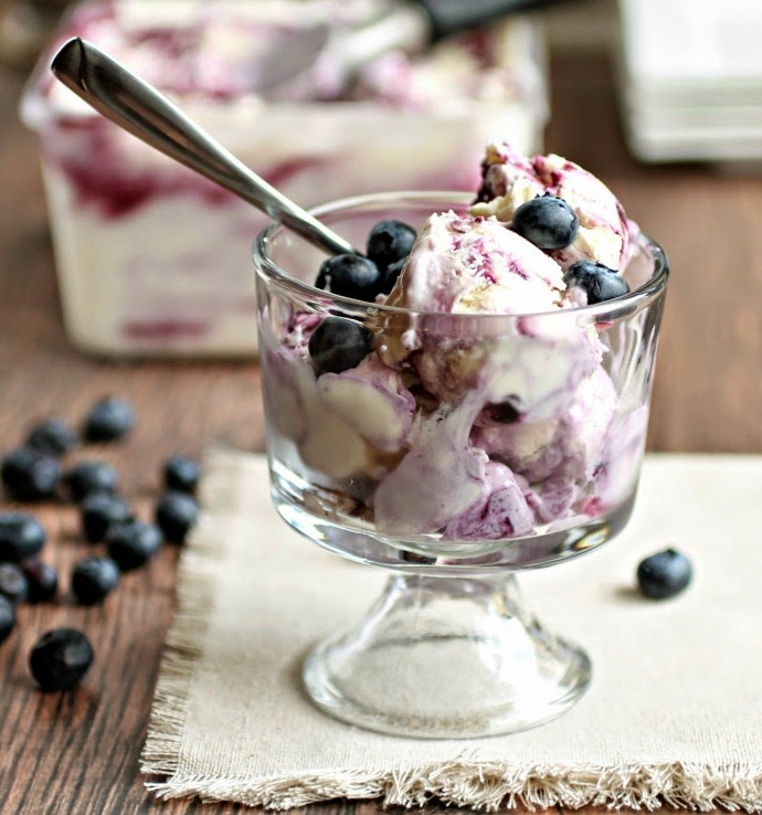 Blueberry Cheesecake Ice Cream