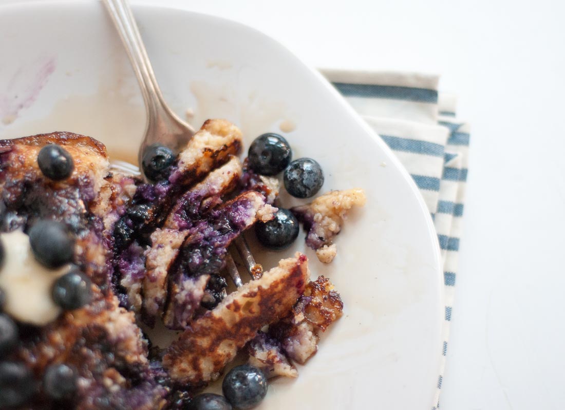 Gluten-free blueberry pancakes