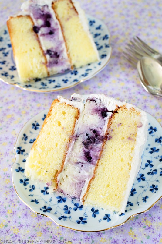 Lemon Blueberry Cheesecake Cake