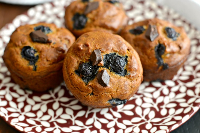 Pumpkin blueberry muffins