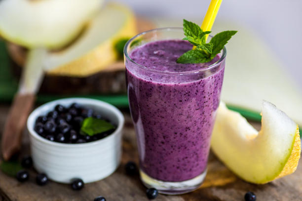 Wild Blueberry Cashew Coconut Smoothie