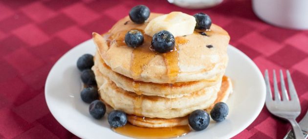 Blueberry Flax Pancakes