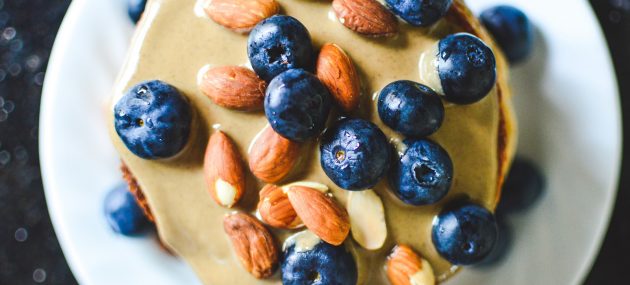 Blueberry protein pancakes