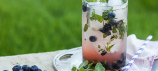 Blueberry-Herb Lemonade Punch