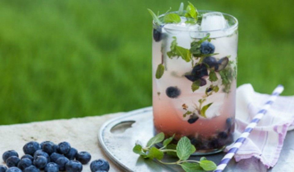 BLUEBERRY-HERB LEMONADE PUNCH