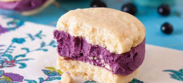 Blueberry Ice Cream Sandwich