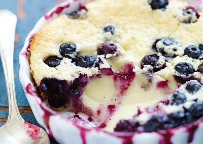 Blueberry clafoutis