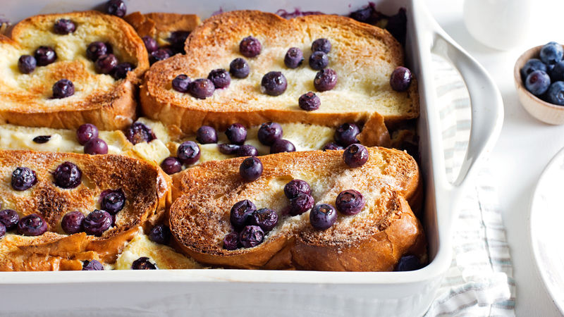 Blueberry Cream Cheese Strata