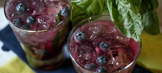 Blueberry Basil Infused Vodka