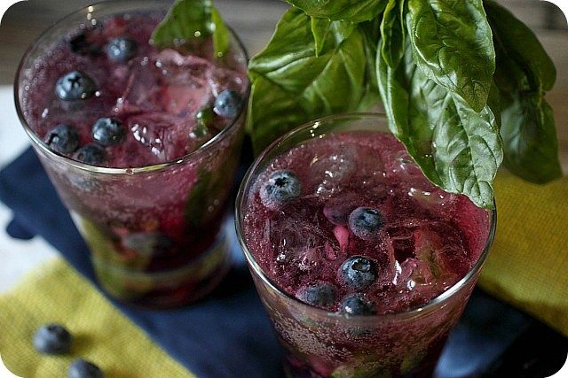 Blueberry Basil Infused Vodka