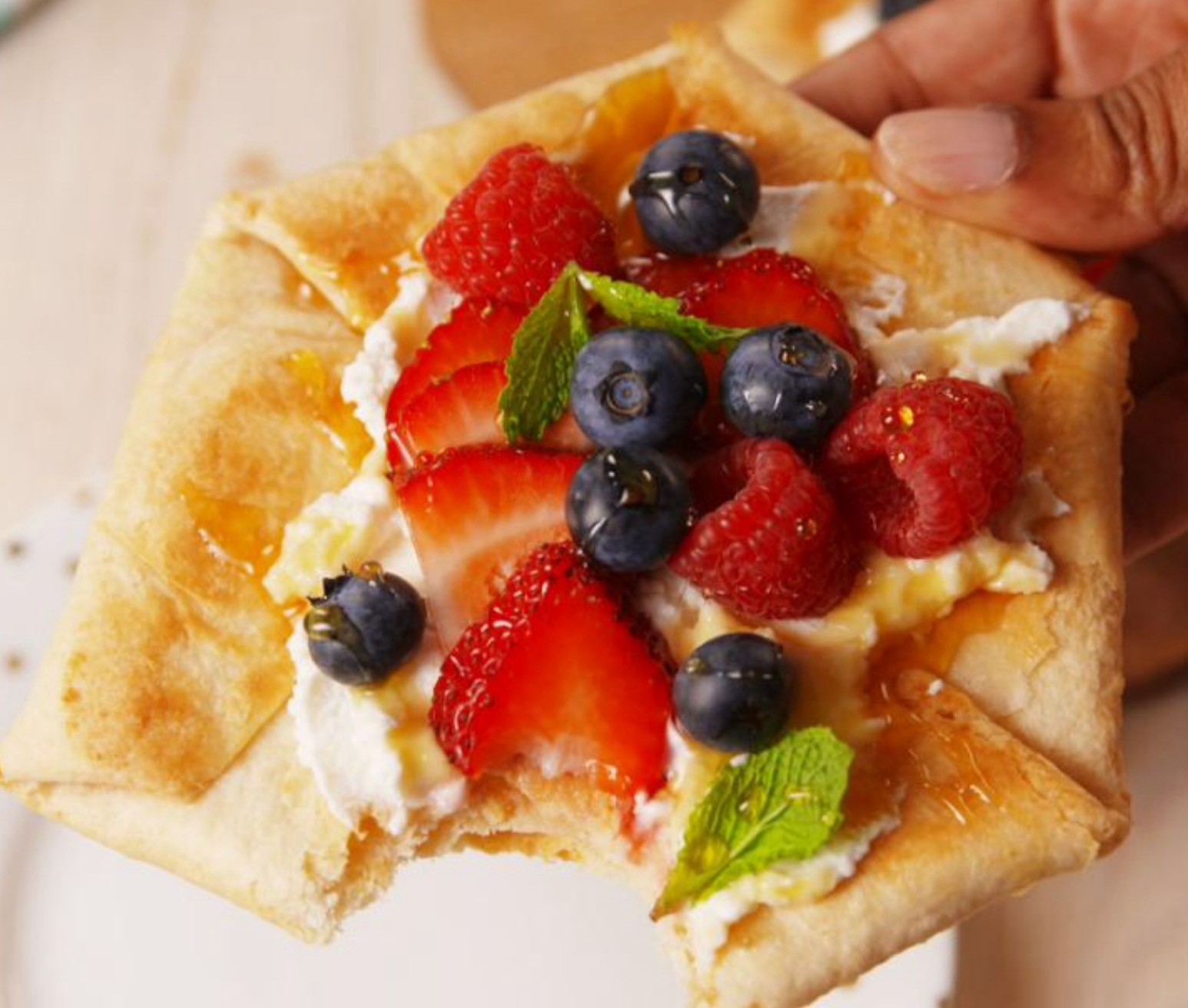 Summer Berry Tortilla Tart