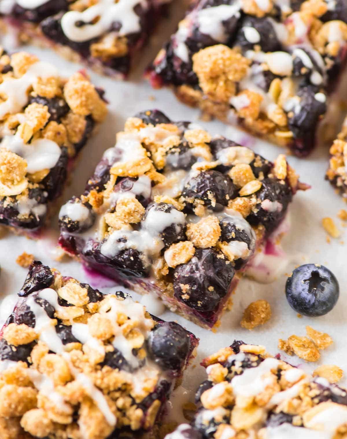Healthy Blueberry Bars