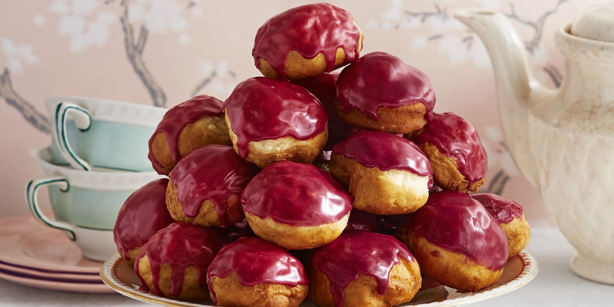 Rooibos-Blueberry-Glazed Donut Holes